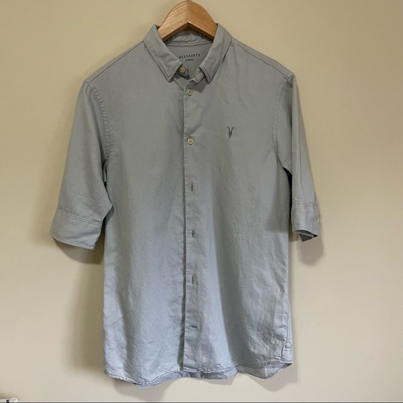 All Saints Redondo Half Sleeve Shirt - Picture 1 of 6
